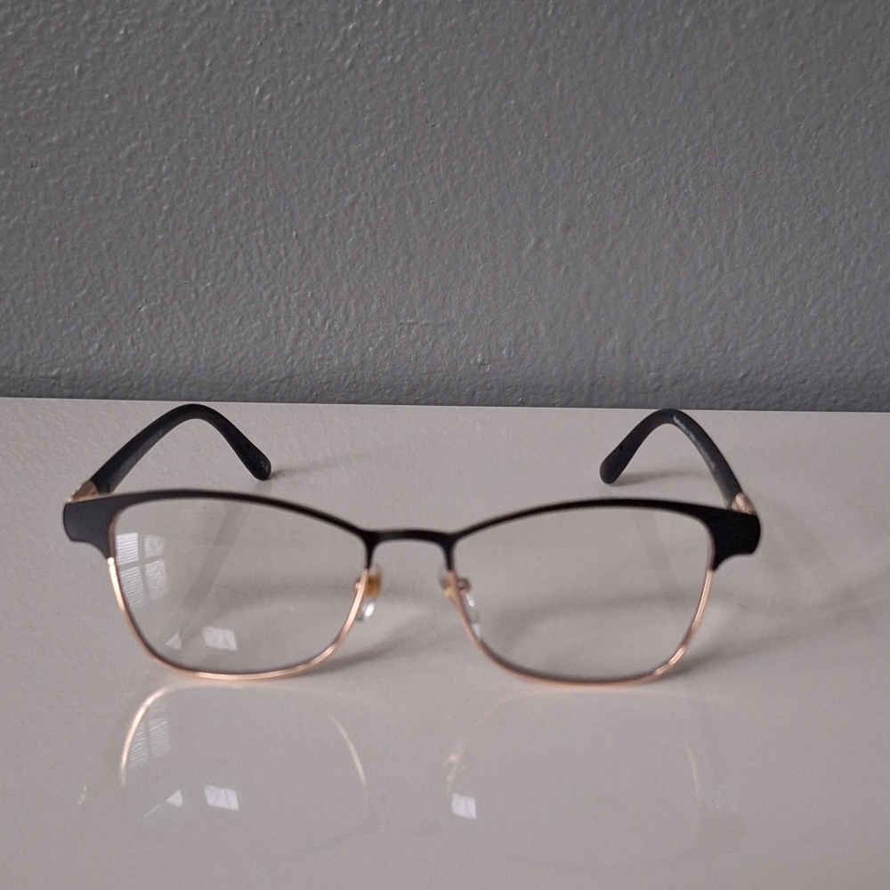 Corinne McCormack Color Spex Attina Black & Gold Eyeglasses Frames